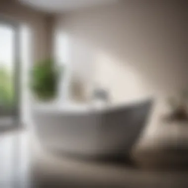 Bathtub with Acrylic Coating A pristine bathtub showcasing a glossy acrylic finish