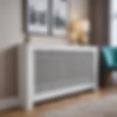 Elegant Decorative Radiator Cover Elegant decorative radiator cover blending with modern interior