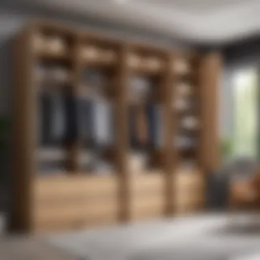 Affordable Options for Wardrobe Systems Affordable wardrobe systems on display in a furniture store