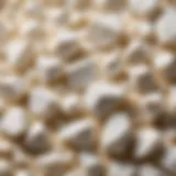 Close-up of alabaster powder showcasing texture