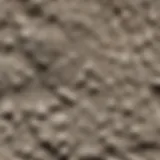 A close-up view of cement powder with texture details