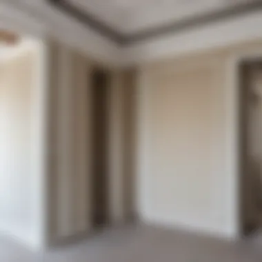 Application of Drywall Profiles in Interior Design Showing the application of drywall profiles in interior design.