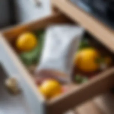 Sachet Enhancing Freshness in Home Spaces Aromatic sachet placed in a drawer for odor control