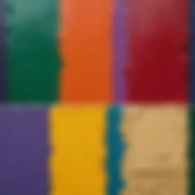 Texture comparison of different paint mixes