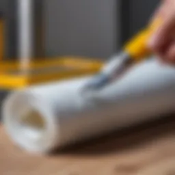 Comparison of adhesive and filler for fiberglass fabric