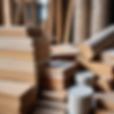 Selecting Quality Materials for Success High-quality construction materials arranged neatly