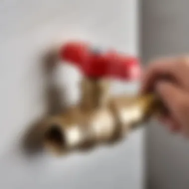 Guide to Installing a 1/2 Inch Ball Valve Illustration depicting the installation process of a 1/2 inch ball valve in a plumbing system.