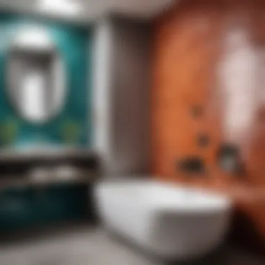 Stunning Transformation of Bathroom Tiles Before and after of painted tile