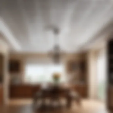 Transformation of Plastic Ceiling: Before and After Before and after comparison of a plastic ceiling