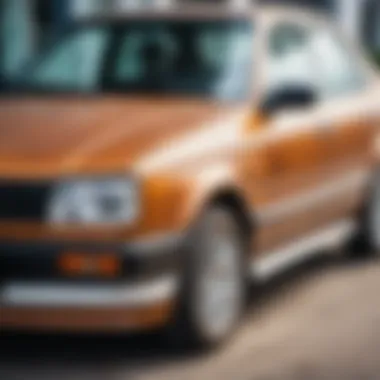 Comparison of Car Before and After Rust Removal Before and after rust treatment on automobile
