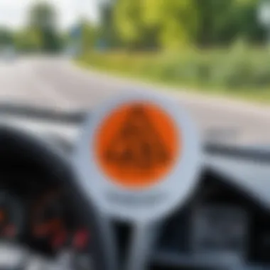 A well-placed 'beginner driver' sticker on a vehicle emphasizing safety