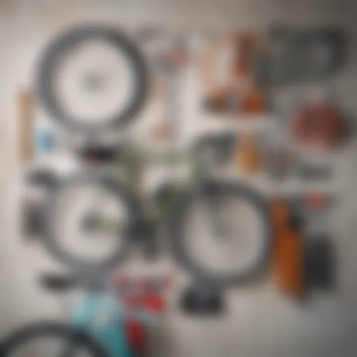 Tools required for bicycle wall hanging