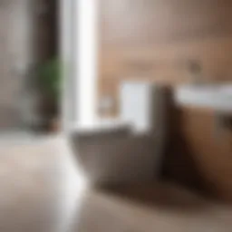 Elegant bidet integrated into a modern bathroom design
