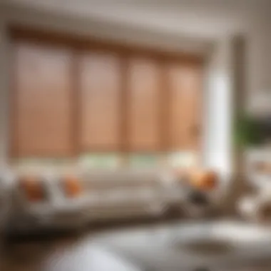 Elegant Wooden Blinds for Stylish Interiors Elegant wooden blinds enhancing interior decor