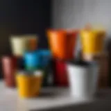 Variety of buckets showcasing different materials and designs