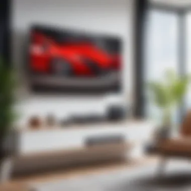Sleek Solutions for Wall-Mounted TV Cables Elegant cable management solution for wall-mounted TV