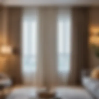 Key Parameters for Curtain Width Calculation Diagram illustrating key parameters for curtain width calculation