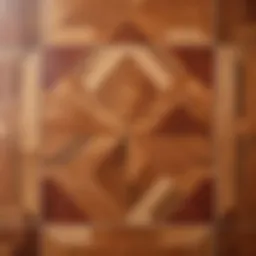 Detailed view of linoleum texture and design