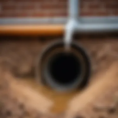 Impact of Pipe Diameter on Drainage Efficiency Diagrams illustrating pipe diameter impact on drainage efficiency