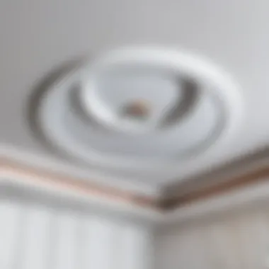 Installing Thermal Ring in Stretch Ceiling Installation of a thermal ring in a suspended ceiling