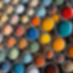 Selection of paint types for wallpaper