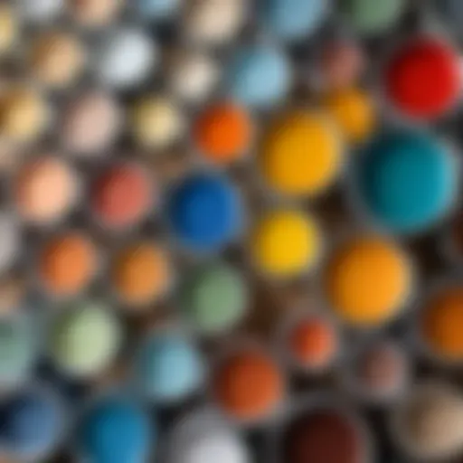 Selection of paint types for wallpaper