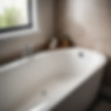 Clean bathtub after sealant removal