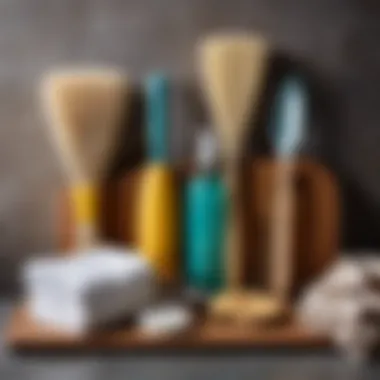 Essential Cleaning Tools for Delicates A collection of cleaning tools for delicate fabrics