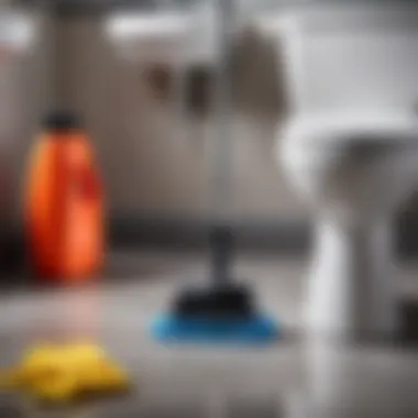 Tools for deep cleaning toilets