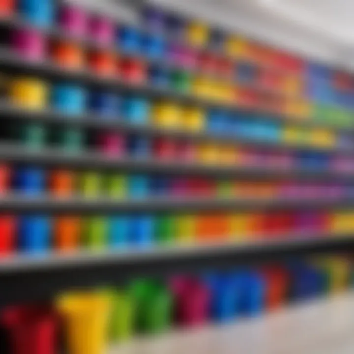 Colorful buckets arranged by size, illustrating the importance of selection