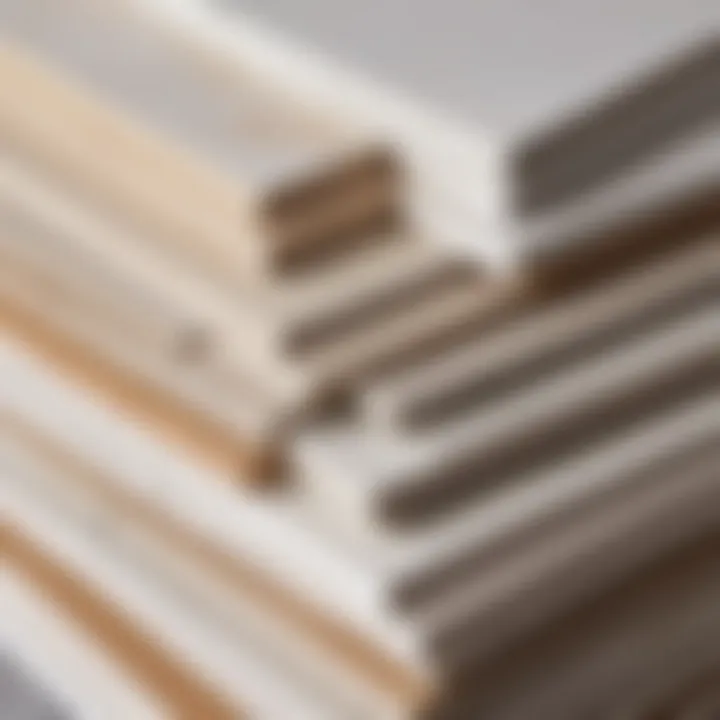 Comparison of different types of gypsum board