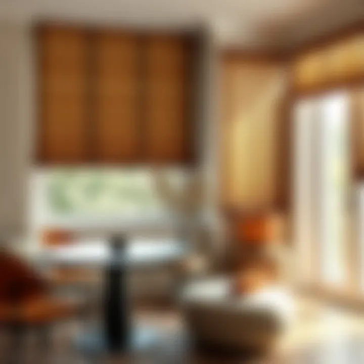 Comparison of pleated shades in various decorative settings