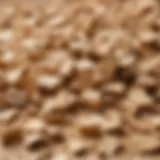 Close-up of wood particles used in particle board