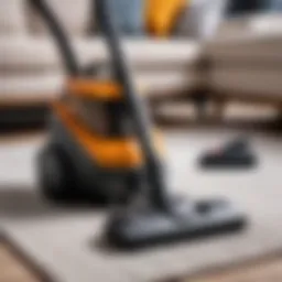 Powerful construction vacuum cleaner with advanced features