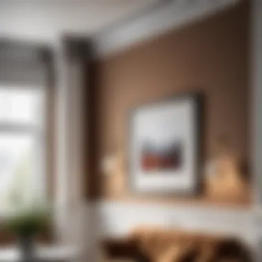 Stylish Metal Cornice Stylish metal cornice complementing contemporary decor