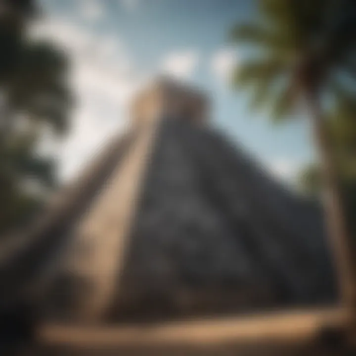 The iconic Chichen Itza pyramid, representing the architectural brilliance of the Mayan civilization.