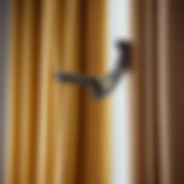 Various designs of curtain brackets for stability
