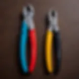 Close-up comparison of pliers and combination pliers showing differences in design