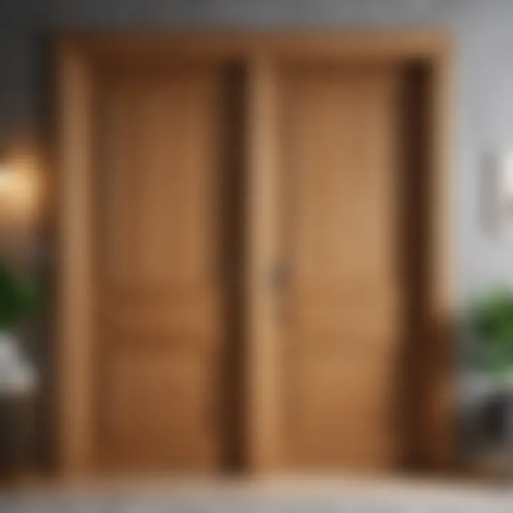 Various types of solid doors showcased