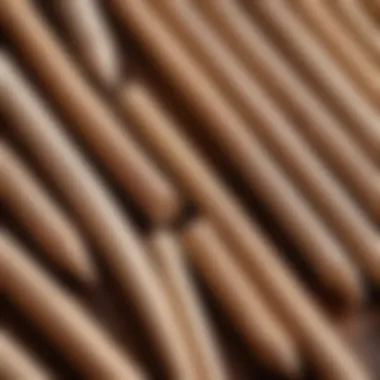 Different types of dowel nails displayed together for comparison