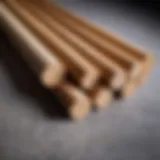 Different types of dowels for baseboard installation