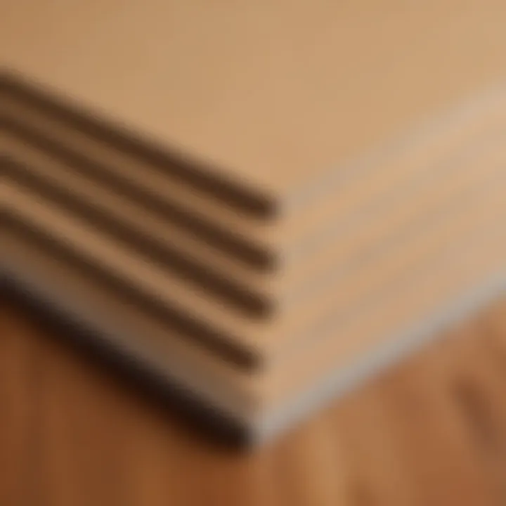 Comparison of fiberboard and traditional materials highlighting advantages