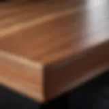 Edge banding application on wooden furniture