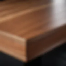 Edge banding application on wooden furniture