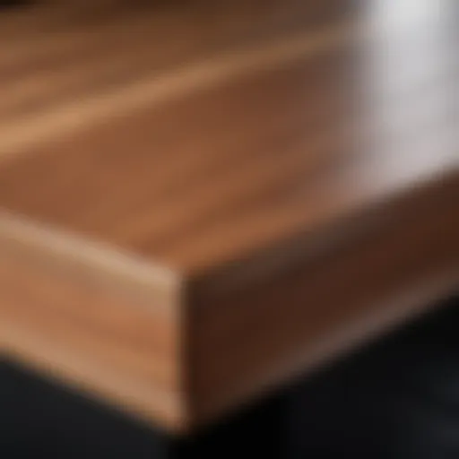 Edge banding application on wooden furniture