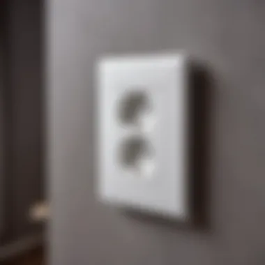 Modern electrical socket design in a stylish interior