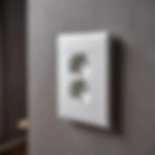 Modern electrical socket design in a stylish interior