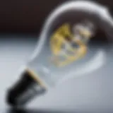 Close-up of an energy-saving light bulb