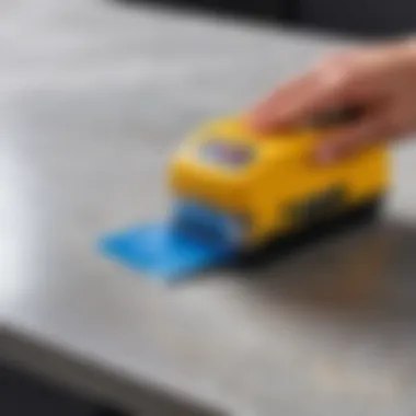 Tools used for tape removal on plastic surfaces