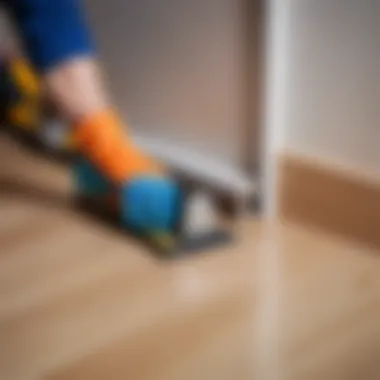 Tools required for installing a plastic skirting board